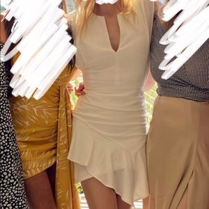 BA&SH White Fitted Dress Small